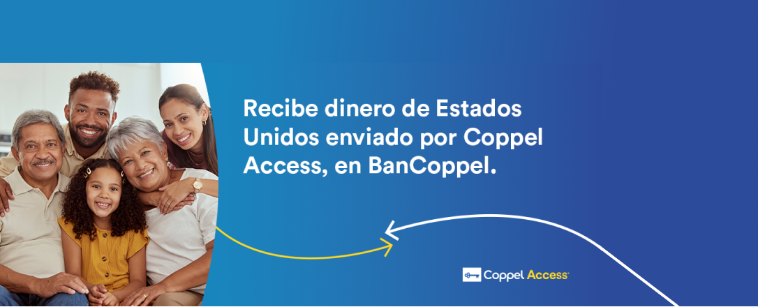 Recibe dinero de Estados Unidos por Coppel Access